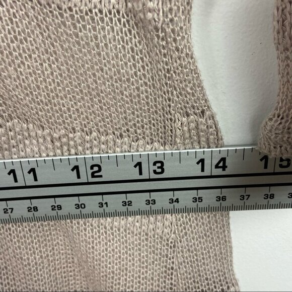 Anthropologie Saturday Sunday Hoodie Knit Sweatshirt Lightweight Size XS Taupe‎ - Picture 9 of 12